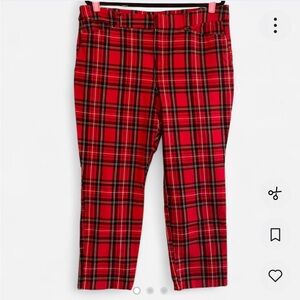 Old Navy Holiday Plaid Pixie Skinny Pants Size 16
